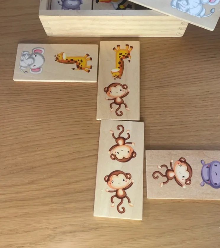 Jeux Domino en bois Playtive – photo 3